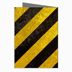 Black And Yellow Caution Greeting Cards (Pkg of 8) from ArtsNow.com Right