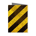 Black And Yellow Caution Mini Greeting Cards (Pkg of 8)