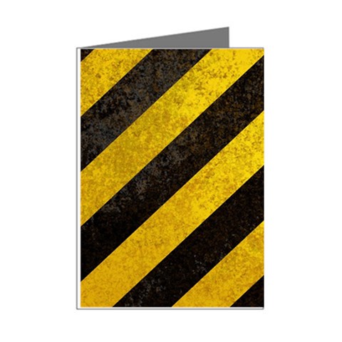 Black And Yellow Caution Mini Greeting Cards (Pkg of 8) from ArtsNow.com Right