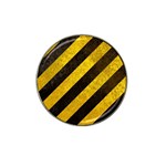 Black And Yellow Caution Hat Clip Ball Marker