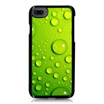 Green Water Drops iPhone 8 Seamless Case (Black)