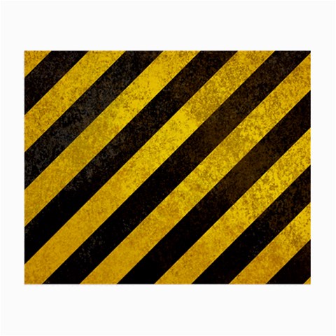 Black And Yellow Caution Small Glasses Cloth from ArtsNow.com Front