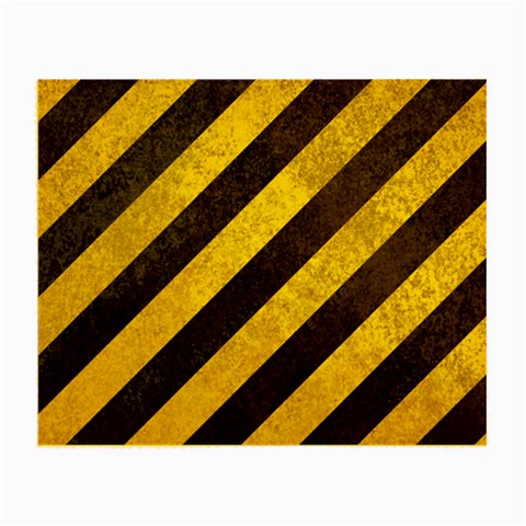 Black And Yellow Caution Small Glasses Cloth from ArtsNow.com Front