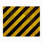 Black And Yellow Caution Small Glasses Cloth