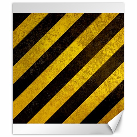 Black And Yellow Caution Canvas 20  x 24  from ArtsNow.com 19.57 x23.15  Canvas - 1