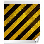 Black And Yellow Caution Canvas 20  x 24 