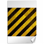 Black And Yellow Caution Canvas 20  x 30 