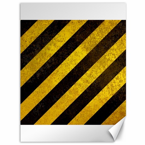 Black And Yellow Caution Canvas 36  x 48  from ArtsNow.com 35.26 x46.15  Canvas - 1