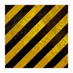 Black And Yellow Caution Medium Glasses Cloth