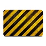 Black And Yellow Caution Small Doormat