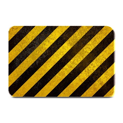 Black And Yellow Caution Plate Mat from ArtsNow.com 18 x12  Plate Mat