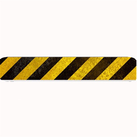 Black And Yellow Caution Small Bar Mat from ArtsNow.com 24 x4  Bar Mat