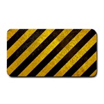 Black And Yellow Caution Medium Bar Mat