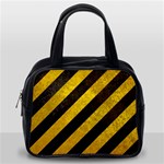 Black And Yellow Caution Classic Handbag (One Side)