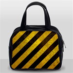 Black And Yellow Caution Classic Handbag (Two Sides)