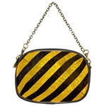 Black And Yellow Caution Chain Purse (One Side)