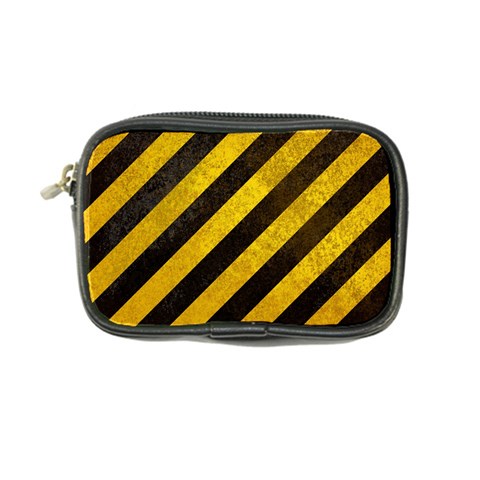 Black And Yellow Caution Coin Purse from ArtsNow.com Front