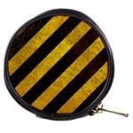 Black And Yellow Caution Mini Makeup Bag