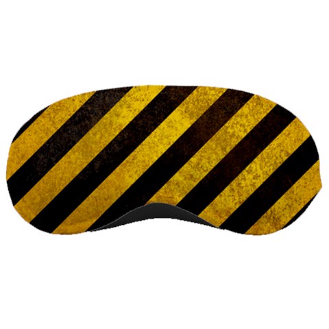 Black And Yellow Caution Sleeping Mask from ArtsNow.com Front