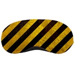 Black And Yellow Caution Sleeping Mask