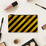 Black And Yellow Caution Cosmetic Bag (Small)