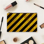 Black And Yellow Caution Cosmetic Bag (Medium)