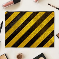 Black And Yellow Caution Cosmetic Bag (XL) from ArtsNow.com Front