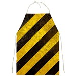 Black And Yellow Caution Full Print Apron