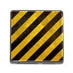 Black And Yellow Caution Memory Card Reader (Square 5 Slot)