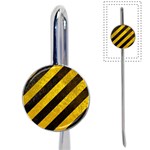 Black And Yellow Caution Book Mark