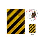 Black And Yellow Caution Playing Cards (Mini)