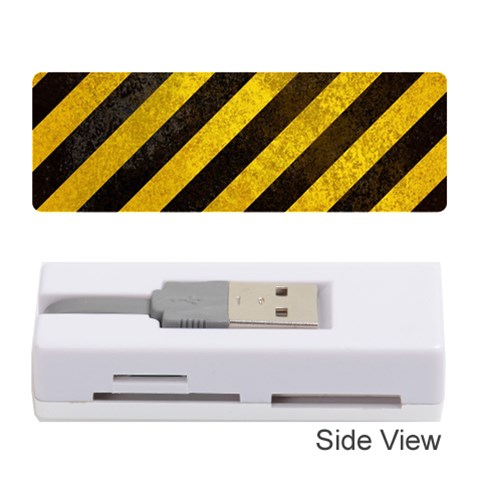 Black And Yellow Caution Memory Card Reader (Stick) from ArtsNow.com Front