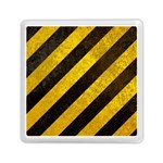 Black And Yellow Caution Memory Card Reader (Square)