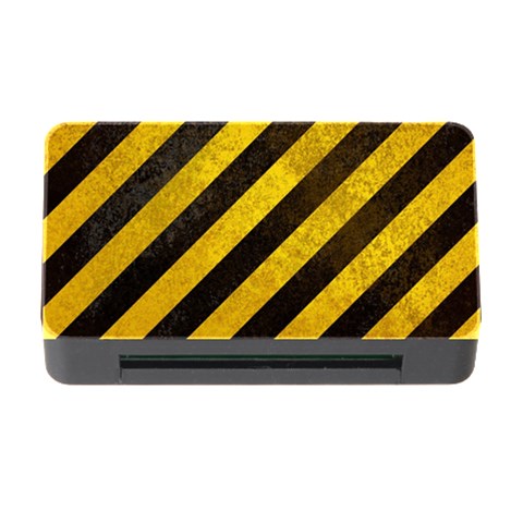 Black And Yellow Caution Memory Card Reader with CF from ArtsNow.com Front