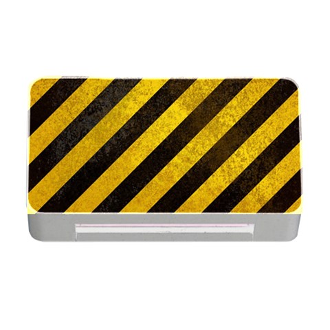 Black And Yellow Caution Memory Card Reader with CF from ArtsNow.com Front