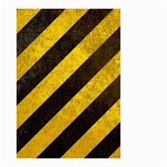 Black And Yellow Caution Small Garden Flag (Two Sides) from ArtsNow.com Front