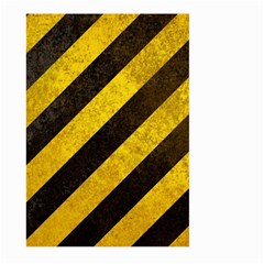 Black And Yellow Caution Large Garden Flag (Two Sides) from ArtsNow.com Front