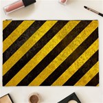 Black And Yellow Caution Cosmetic Bag (XXL)