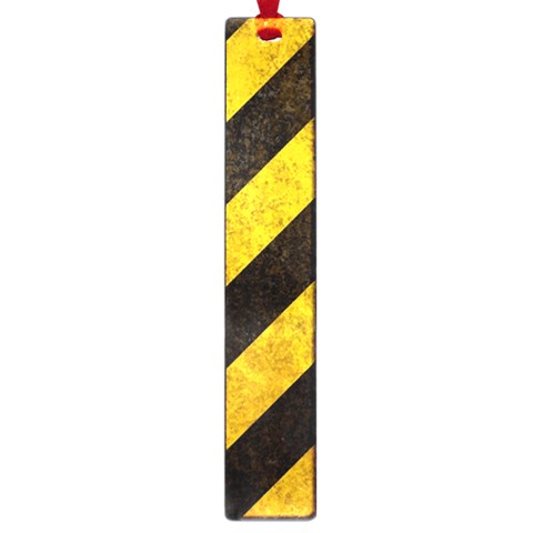 Black And Yellow Caution Large Book Mark from ArtsNow.com Front