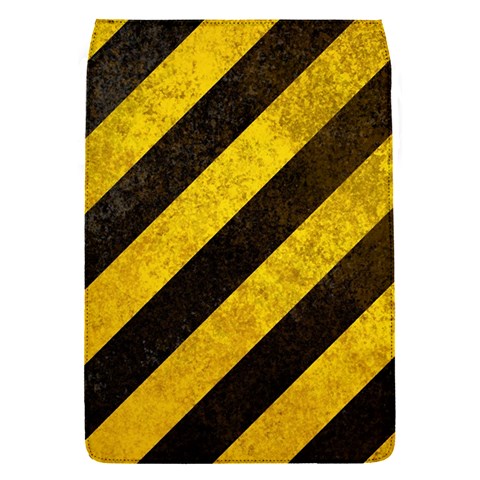 Black And Yellow Caution Removable Flap Cover (S) from ArtsNow.com Front