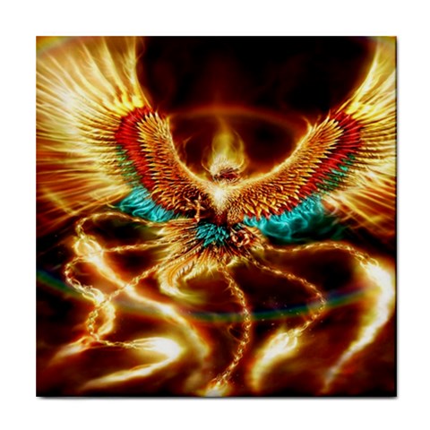 Fire Eagle Art Tile Coaster from ArtsNow.com Front