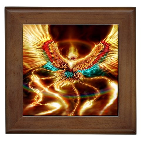 Fire Eagle Art Framed Tile from ArtsNow.com Front