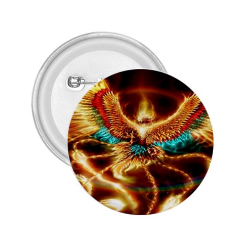 Fire Eagle Art 2.25  Button from ArtsNow.com Front