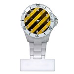 Black And Yellow Caution Plastic Nurses Watch