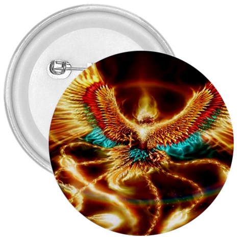 Fire Eagle Art 3  Button from ArtsNow.com Front