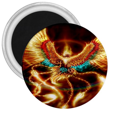 Fire Eagle Art 3  Magnet from ArtsNow.com Front