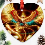 Fire Eagle Art Ornament (Heart)