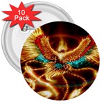 Fire Eagle Art 3  Button (10 pack)