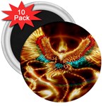 Fire Eagle Art 3  Magnet (10 pack)