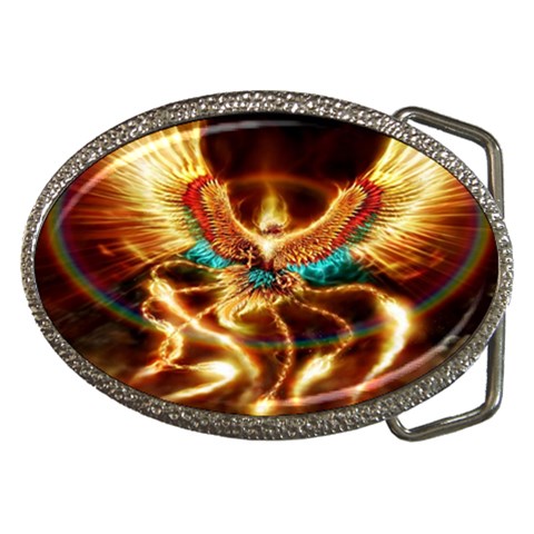 Fire Eagle Art Belt Buckle from ArtsNow.com Front